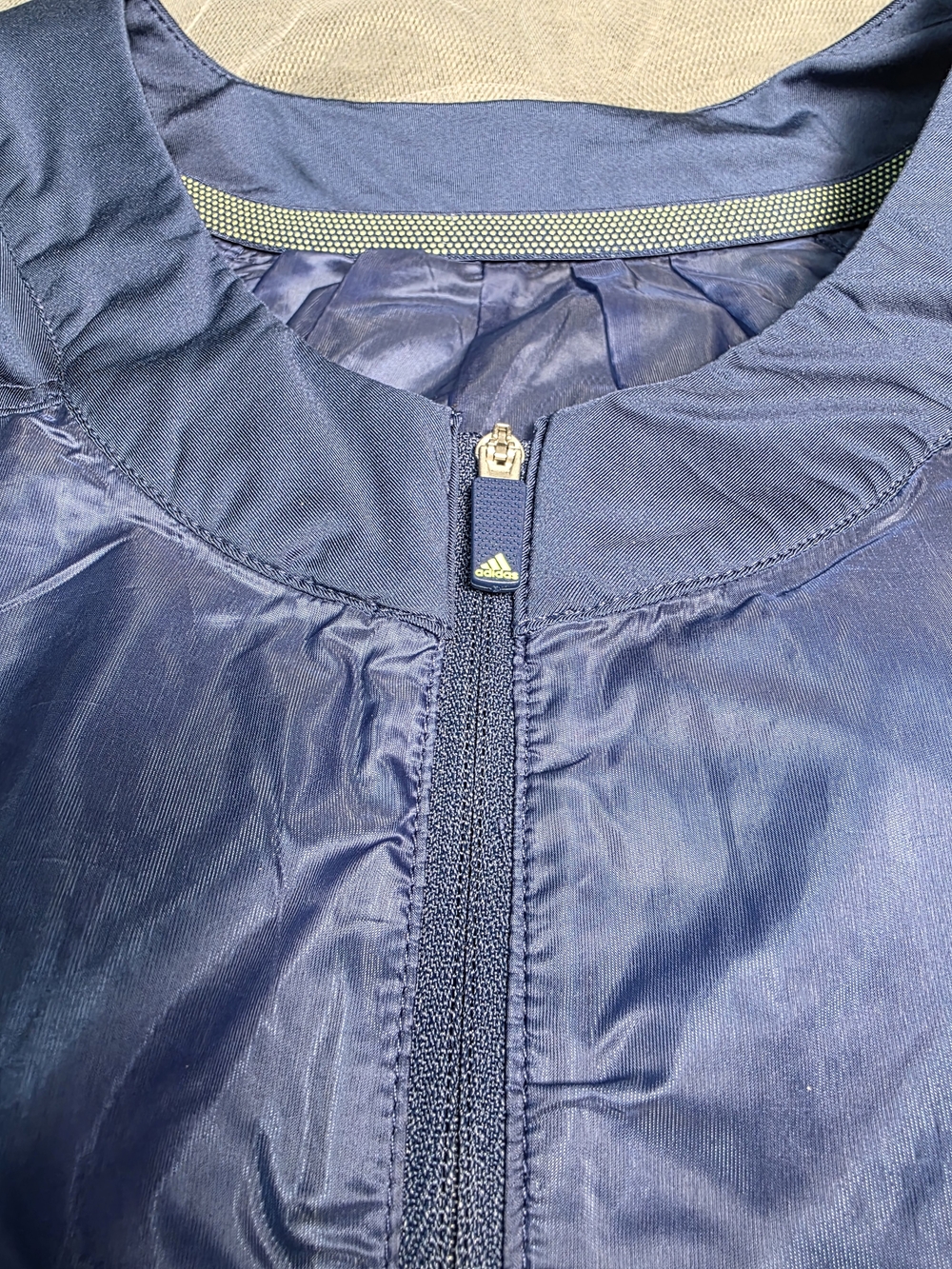 Adidas Blue Lightweight Bomber Track Jacket Women’s Small - Picture 5 of 11
